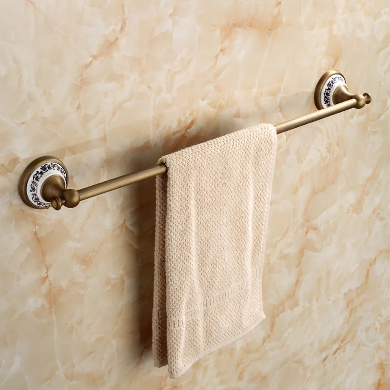 20-Piece Antique Brass Wall Mounted Bathroom Hardware Toilet