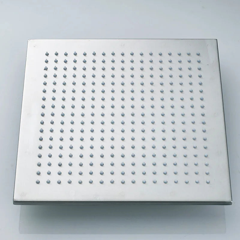 Luxury Brushed Nickel/Chrome/Black Led 16inch Rainfall Shower