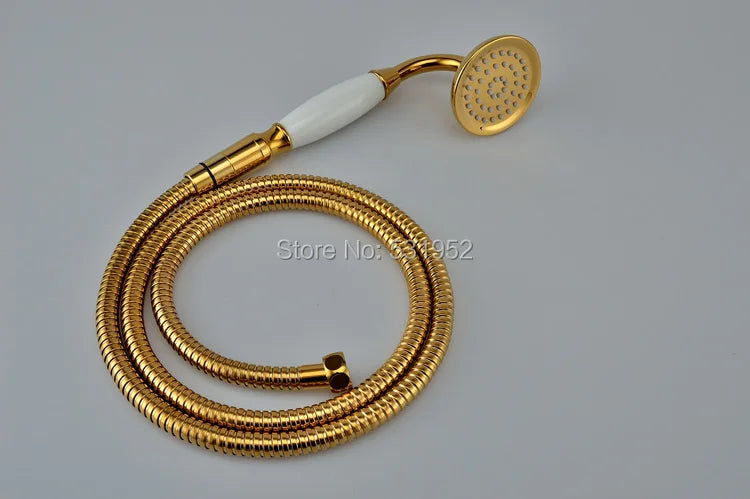 Pvd-Ti Gold Finish Brass Telephone Hand Held Shower