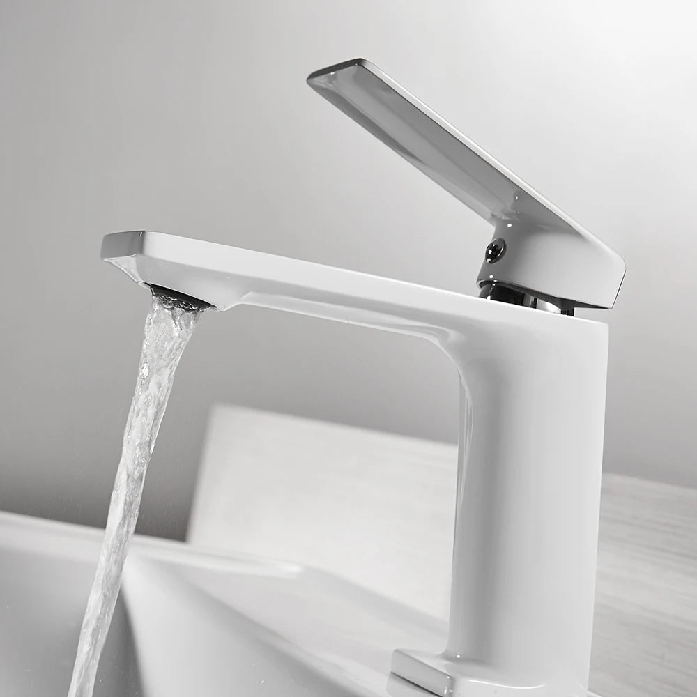 Basin Faucet Bathroom Sink Faucet Handle Hole Chrome