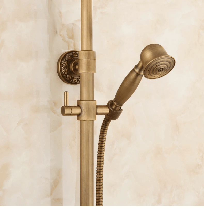 20-Piece Antique Brass Wall Mounted Bathroom Hardware Toilet