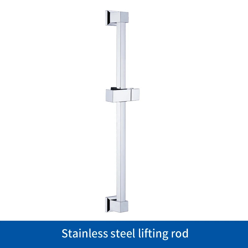 Square Adjustable Lifting Shower Slide Bar Shower Holder
