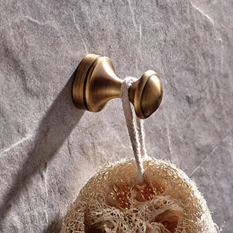 20-Piece Antique Brass Wall Mounted Bathroom Hardware Toilet