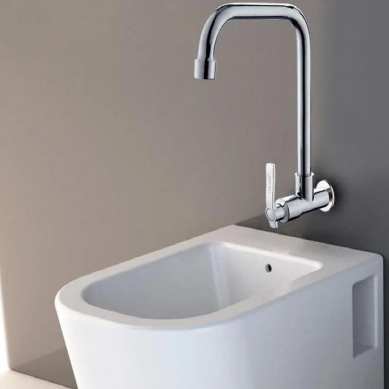 Wall Mount 360 Rotating Swivel Basin Sink Faucet