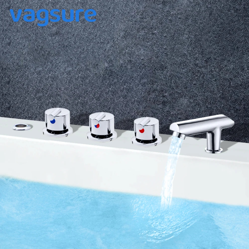 Vagsure Cold Water Copper Massage Bathtub Faucet Bathroom