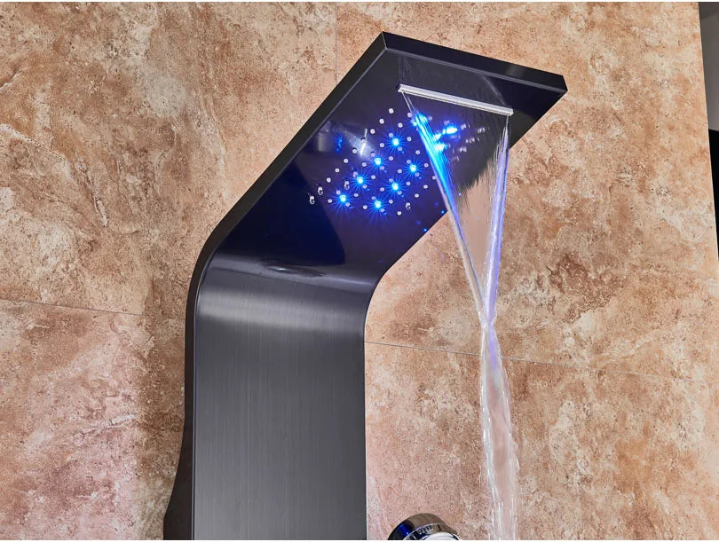 Led Bathroom Shower Panel Modes Intelligent Lcd Shower
