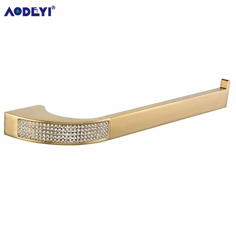 Czech Crystal Bathroom Hardware Robe Hook Towel Rail