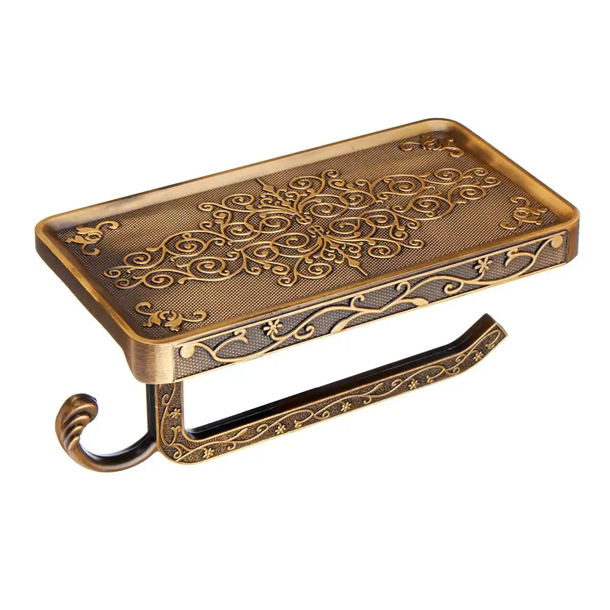 Antique Brass Toilet Paper Holder Bathroom Mobile Tssue