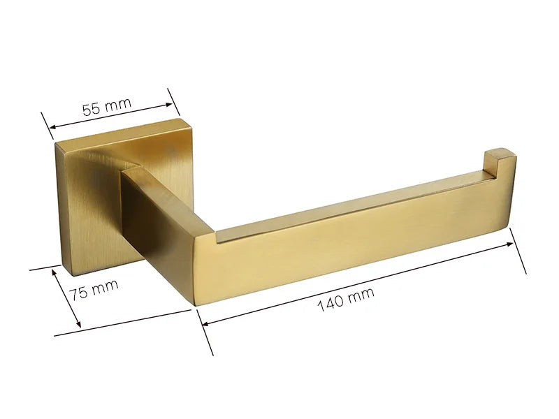 Gold Brushed Bathroom Hardware Towel Bar Rail Toilet