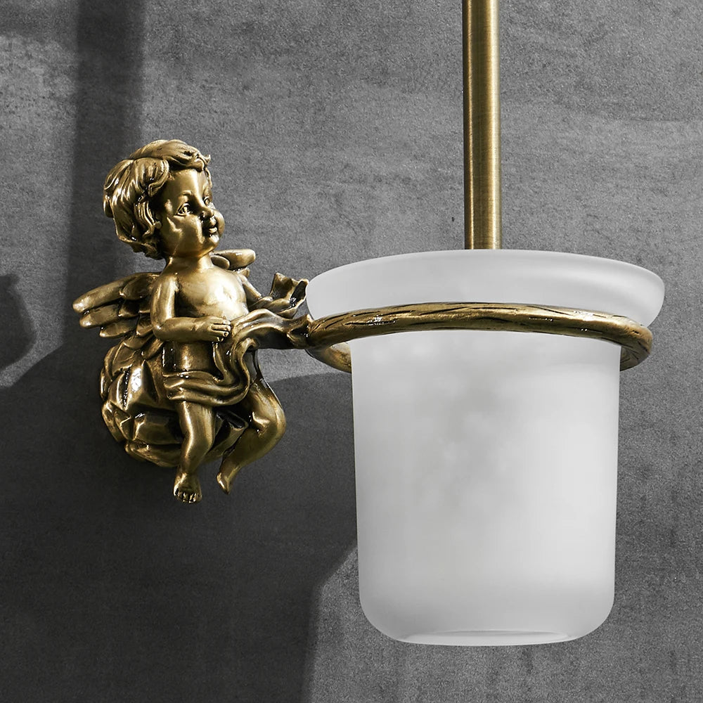 Antique Bronze Bathroom Hardware Towel Ring Robe Hook
