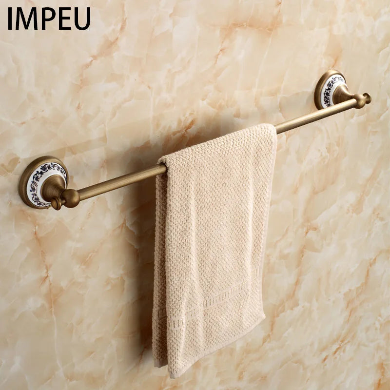 20-Piece Antique Brass Wall Mounted Bathroom Hardware Toilet