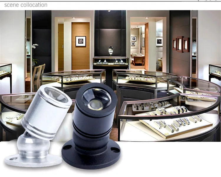 3w Led Recessed Cabinet Mini Spot Light 110v
