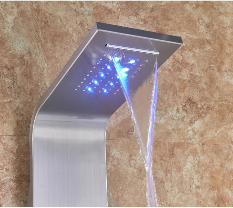 Led Bathroom Shower Panel Modes Intelligent Lcd Shower