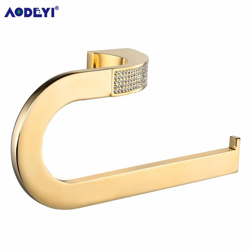 Czech Crystal Bathroom Hardware Robe Hook Towel Rail