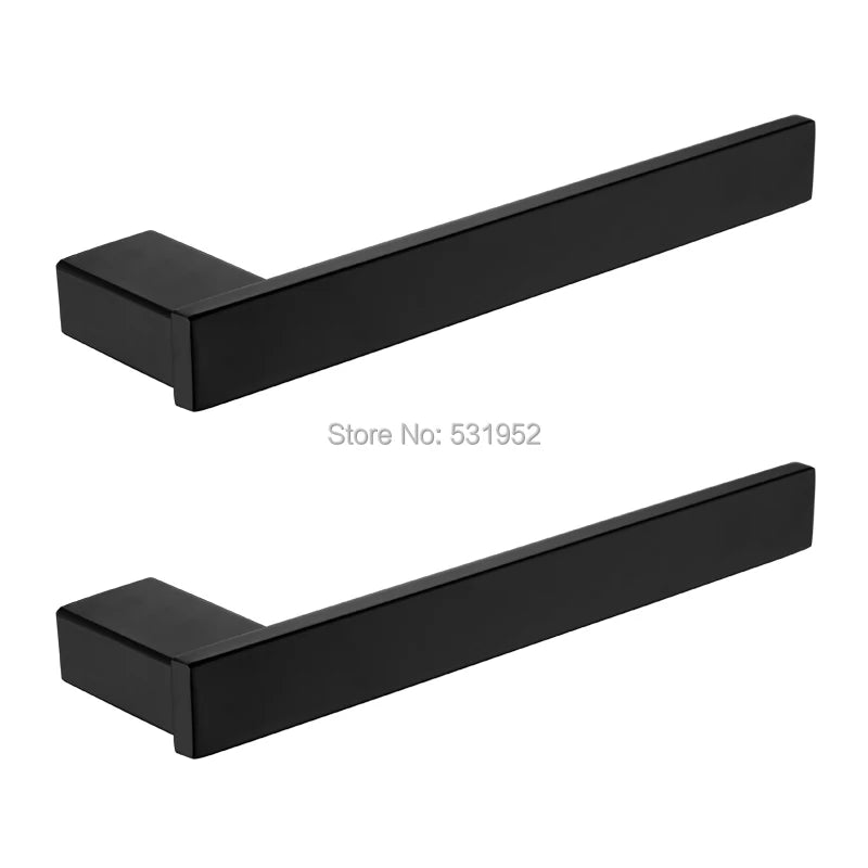 Matte Black Bathroom Hardware Towel Rack Shelf Hook