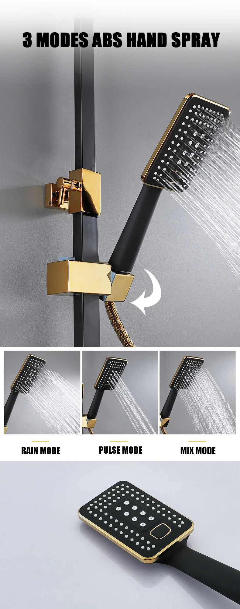 Cold Shower System Bathroom Led Digital Shower Wall