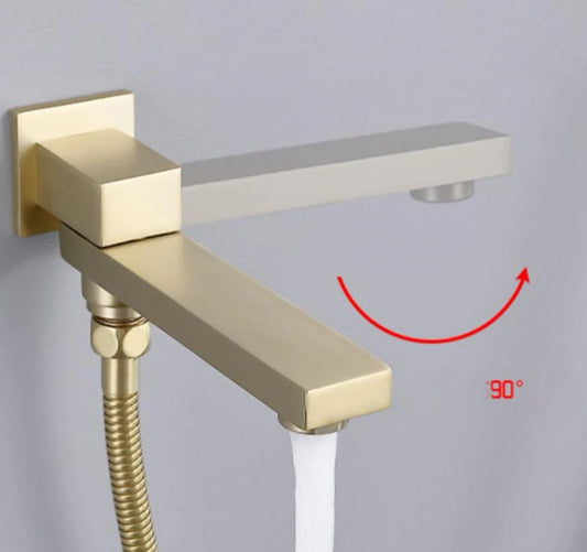 Brushed Gold Or Black Wall Mounted Faucet Diverter