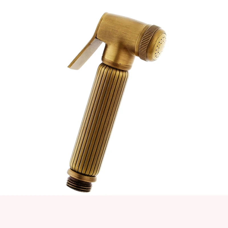 Antique Brass Handheld Bidet Spray Shower Copper Bidet