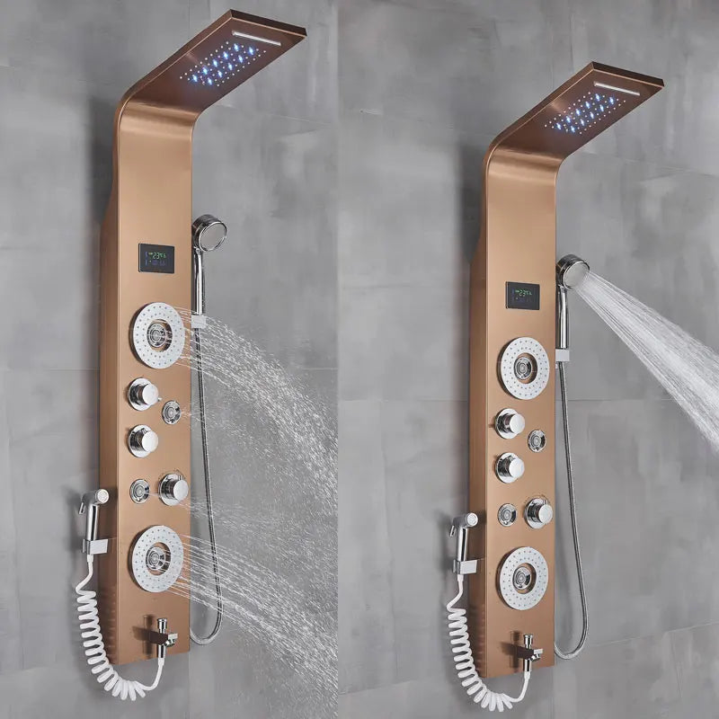 Led Bath Shower Faucet Digital Display Bath Shower