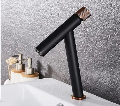 Tuqiu Basin Faucet Bathroom Lever Cold Brass Water
