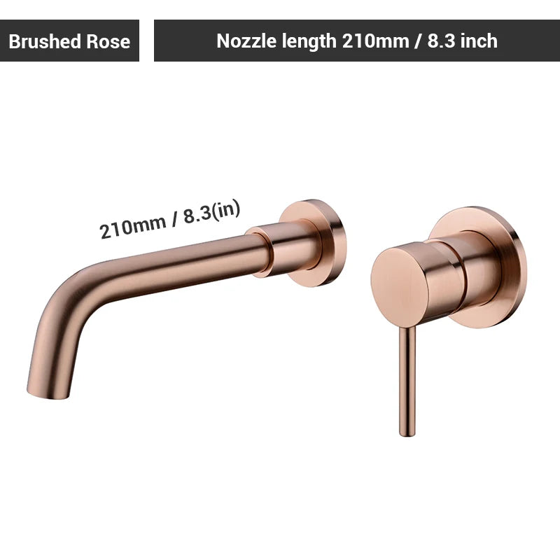 Black Bathroom Sink Faucet Brass Tap Cold Wash