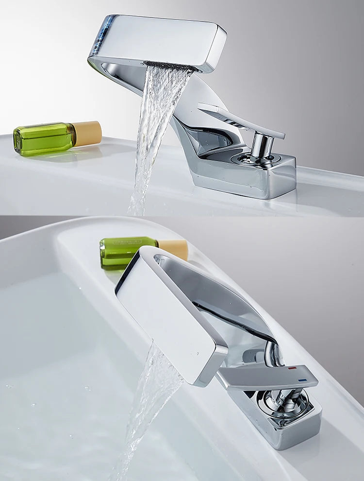 Becola Brushed Gold Basin Faucet Black Bathroom Mixer