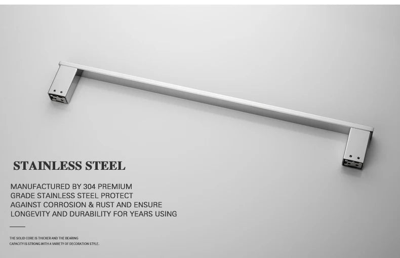 Stainless Steel Bathroom Wall Shelf Towel Bar Rack