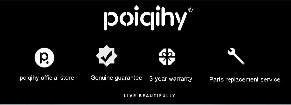 Poiqihy Golden Handshower Head 150cm Stainless Steel Shower