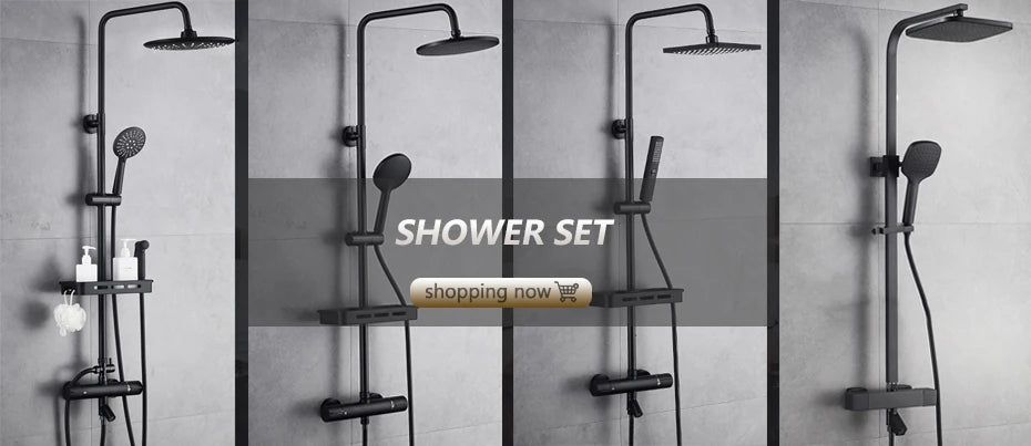 Antique Rain Shower Faucets Hand Brass Wall Mounted