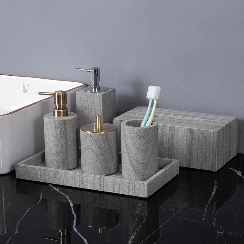 Real Natural Marble Tray Handle Luxury Rectangular Washbasin