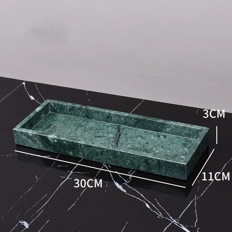 Real Natural Marble Tray Handle Luxury Rectangular Washbasin