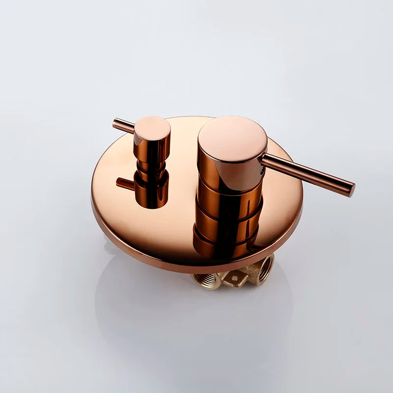 Brass Rose Gold Shower 8-16 Inch Bathroom Wall