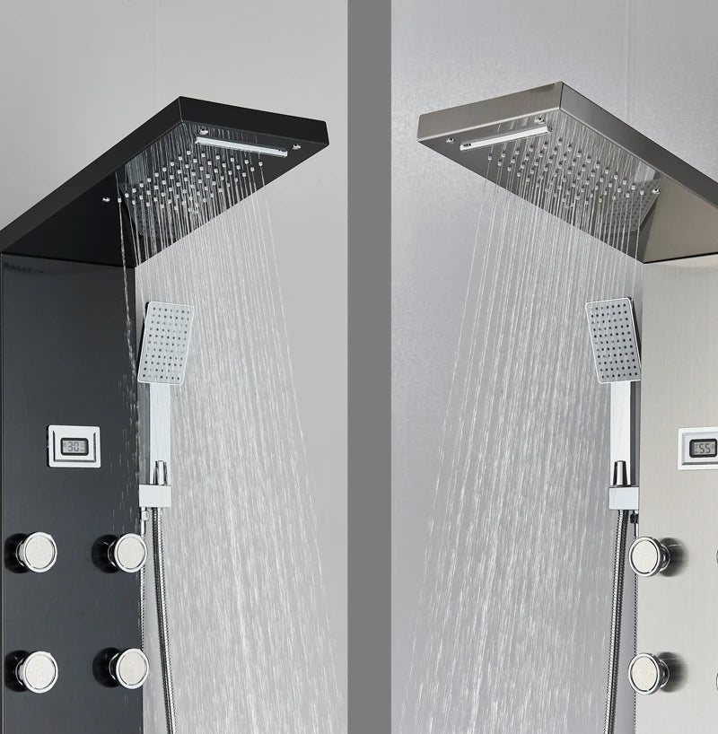 Led Shower Panel Digital Display Shower Faucet System