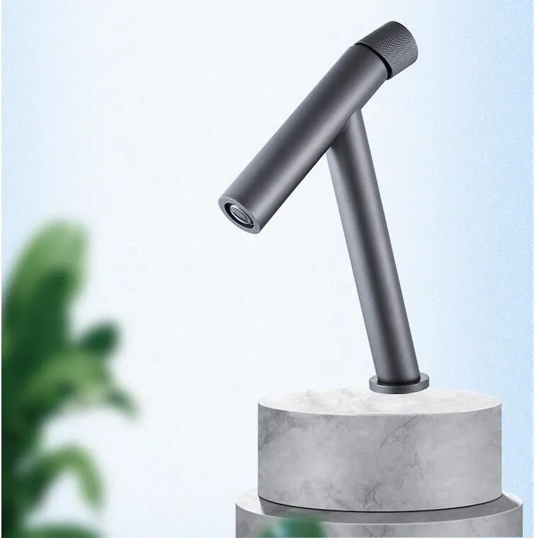 Tuqiu Basin Faucet Bathroom Lever Cold Brass Water