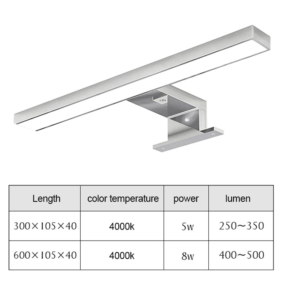 30/60cm 4000k Mirror Light Led Wall Light Makeup
