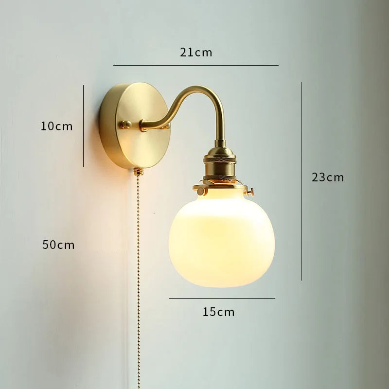 Iwhd Nordic Led Bathroom Mirror Light Fixture Pull