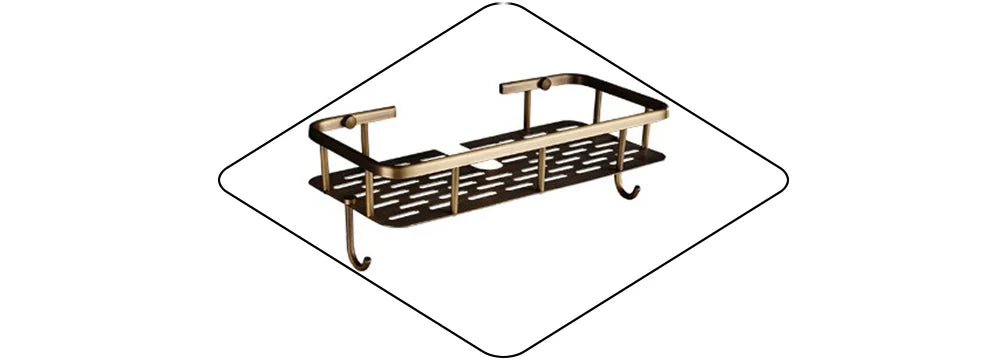 Rozin Brass Antique Bathroom Shower Faucet Wall Mount