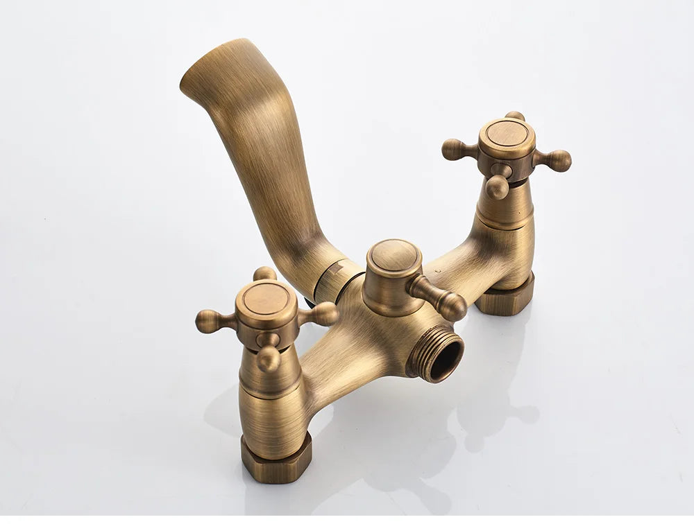Poiqihy Antique Shower Wall Bathroom Bath Shower Faucet