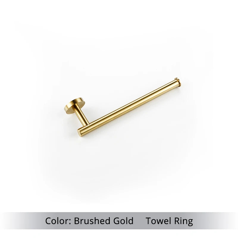 Brushed Gold Bathroom - Wall Mount Hand Towel