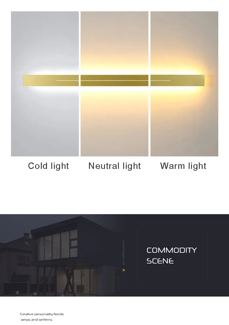 Nordic Led Lamp Decoration Wall Mirror Light Lighting