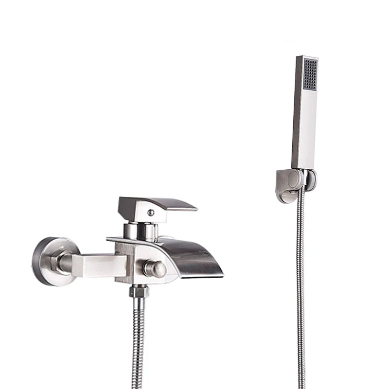 Myqualife Matte Black Bathroom Faucet Function Bathtub Facuet