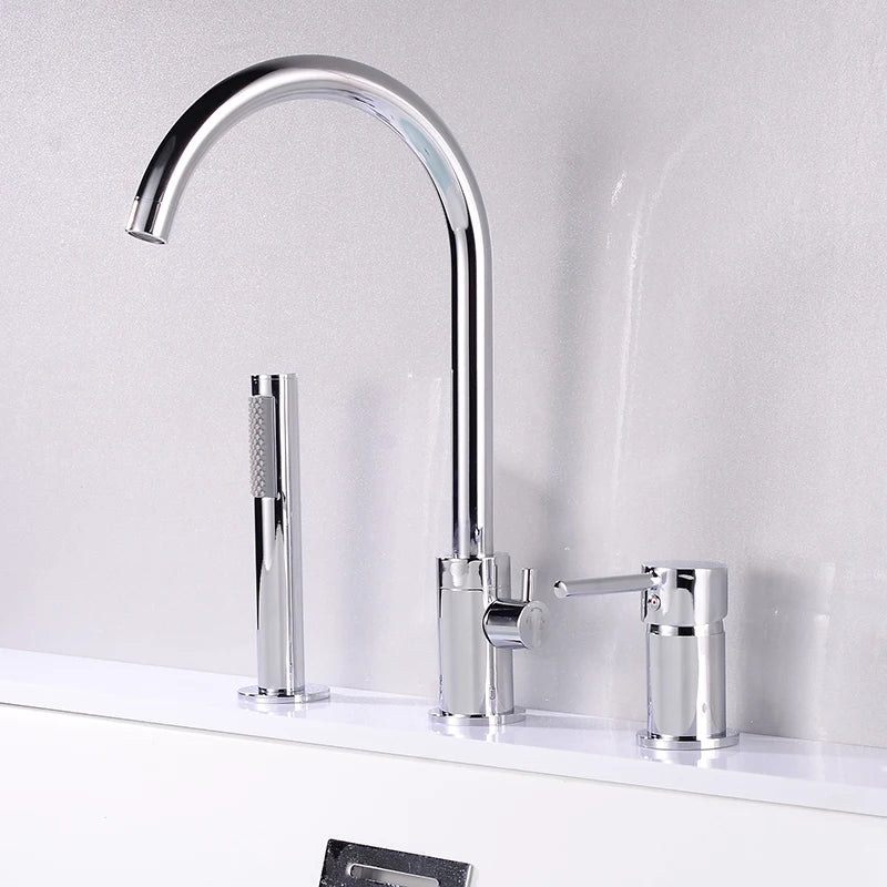 Ellen Bathtub Faucets Holes Black Cold Bath Shower