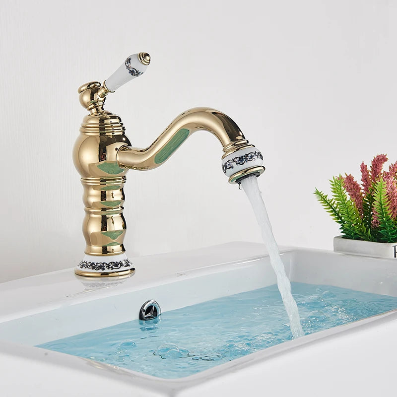 Bathroom Basin Sink Faucet Mixer Tap Handle Hole