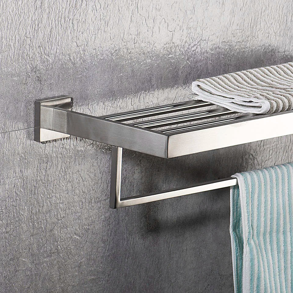 Stainless Steel Bathroom Brushed Nickel Towel Rack Toilet