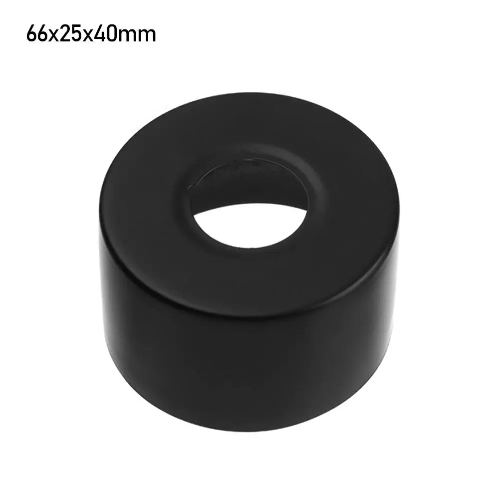 1pc Black Shower Faucet Decorative Cover Chrome Finish