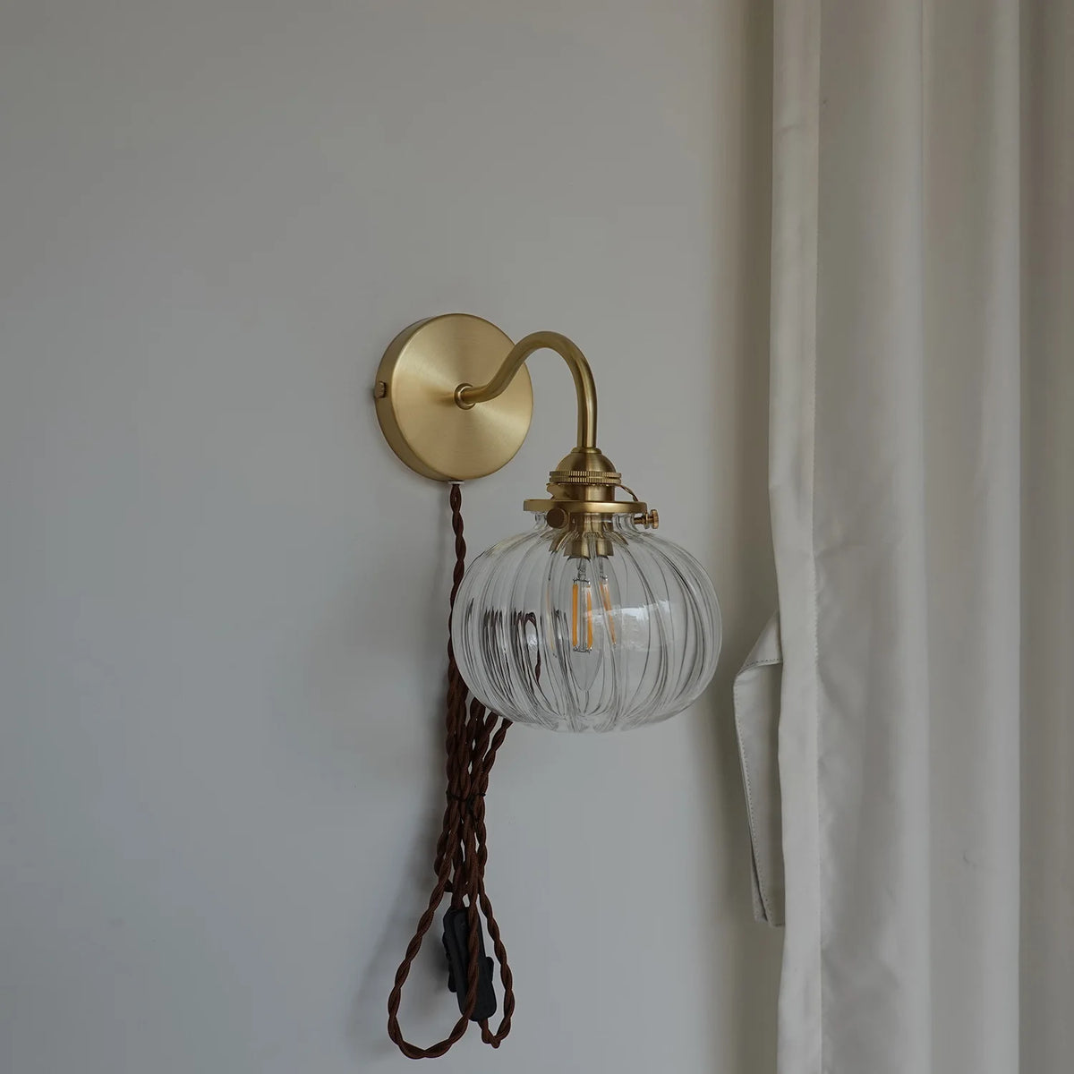 Iwhd Little Glass Ball Led Wall Light Fixtures