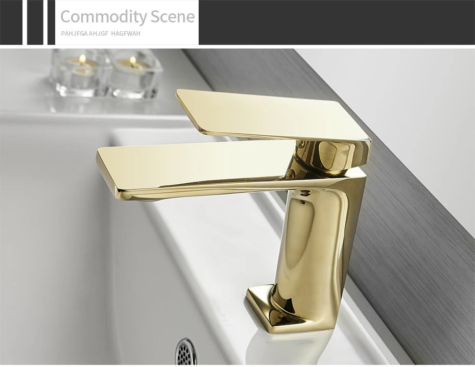 Basin Faucet Bathroom Sink Faucet Handle Hole Chrome