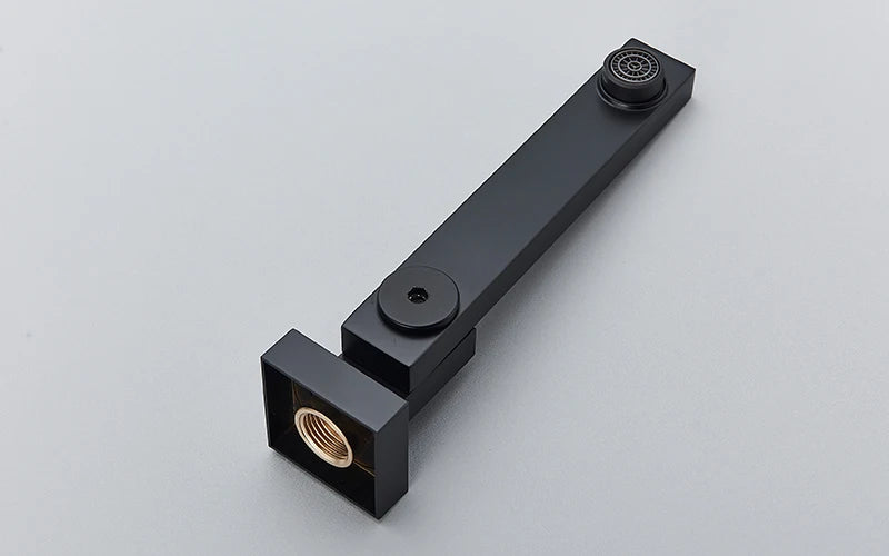 Rozin Brass Thermostatic Shower Faucet Black 40 80cm