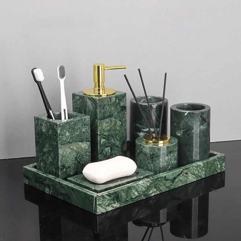 Real Natural Marble Tray Handle Luxury Rectangular Washbasin