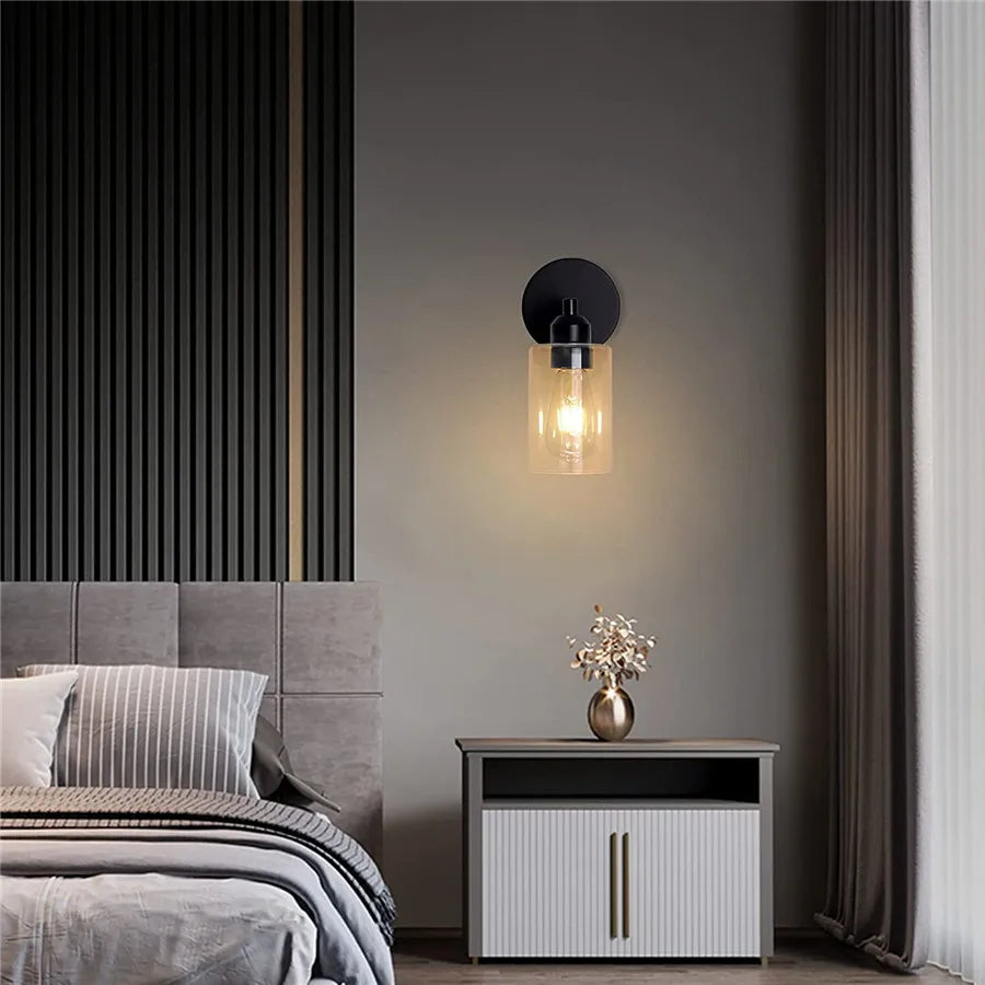 2-Light Bathroom Vanity Light Fixtures Vintage Industrial Metal